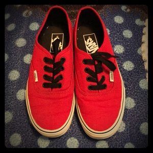 Red Vans - Women’s